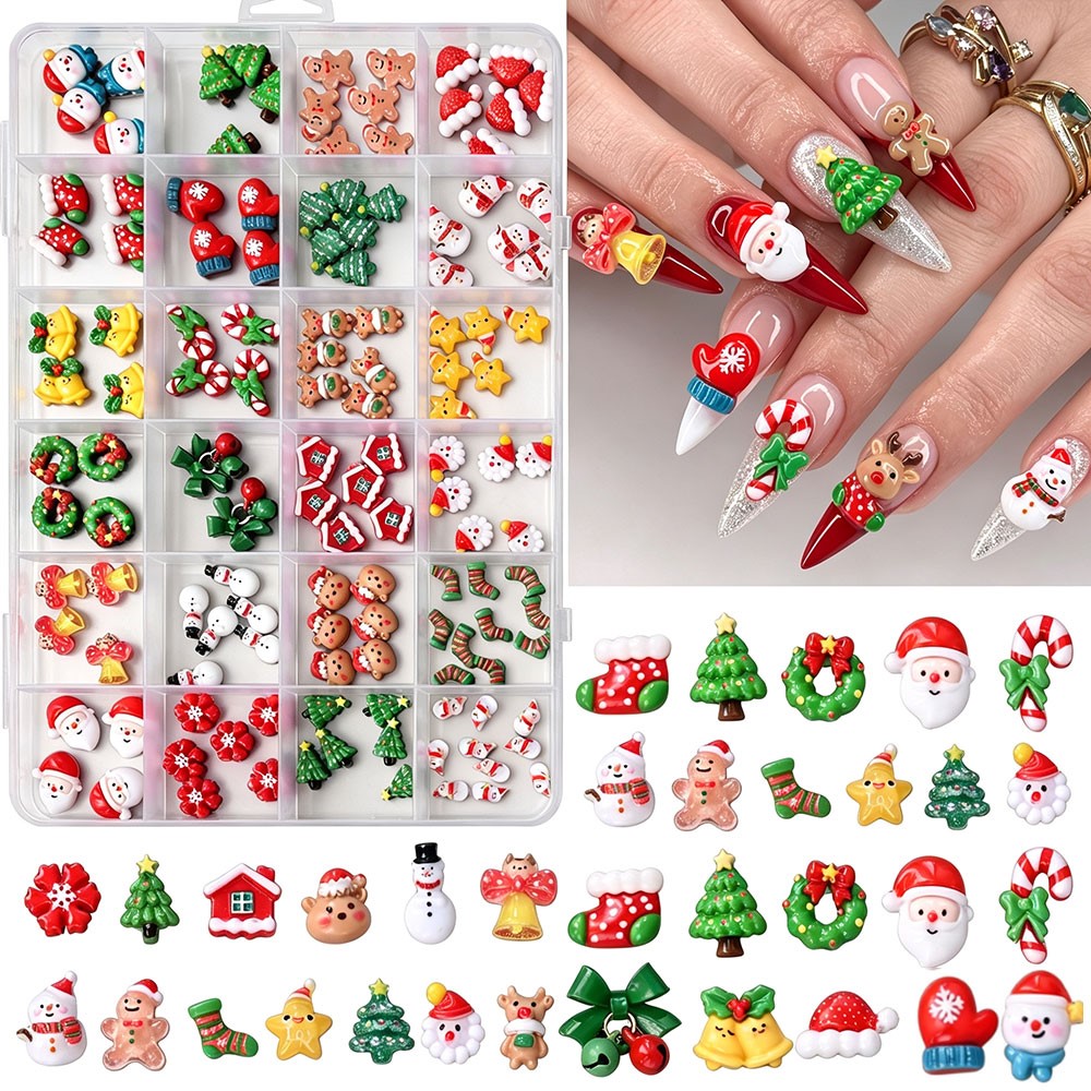 Elk Bugle Call - 12grid 3D Kawaii Enfeites de Unhas