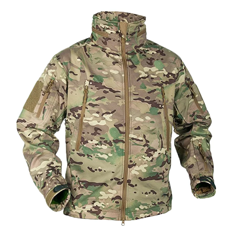 Outdoor Hunting Fleece - Inverno outono softshell jaquetas de lã
