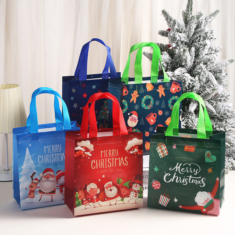 Elk Bugle Call - Merry Christmas Gift Bags, Santa, boneco