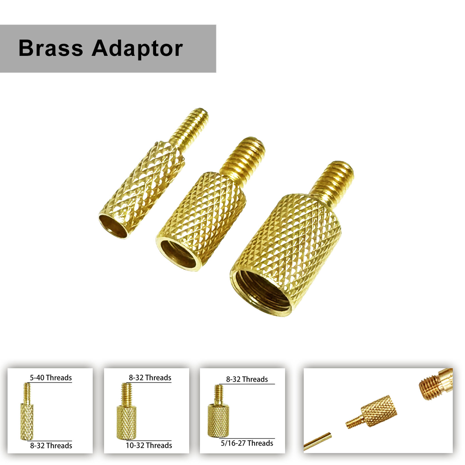 Gun Cleaning Rod - Adaptadores de montagem de haste de
