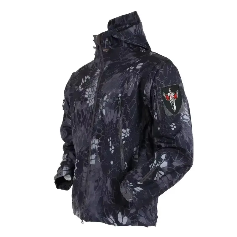 Outdoor Hunting Fleece - 5XL 6XL CP Camuflagem Soft Shell