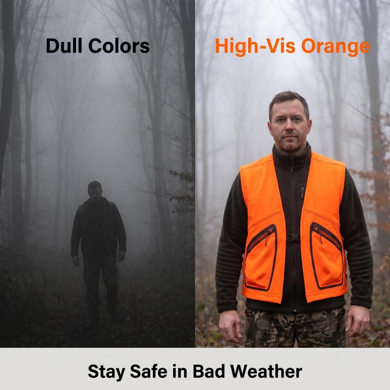Colete de Segurança Masculino  - Outdoor Hunting Fleece avaliação e preço