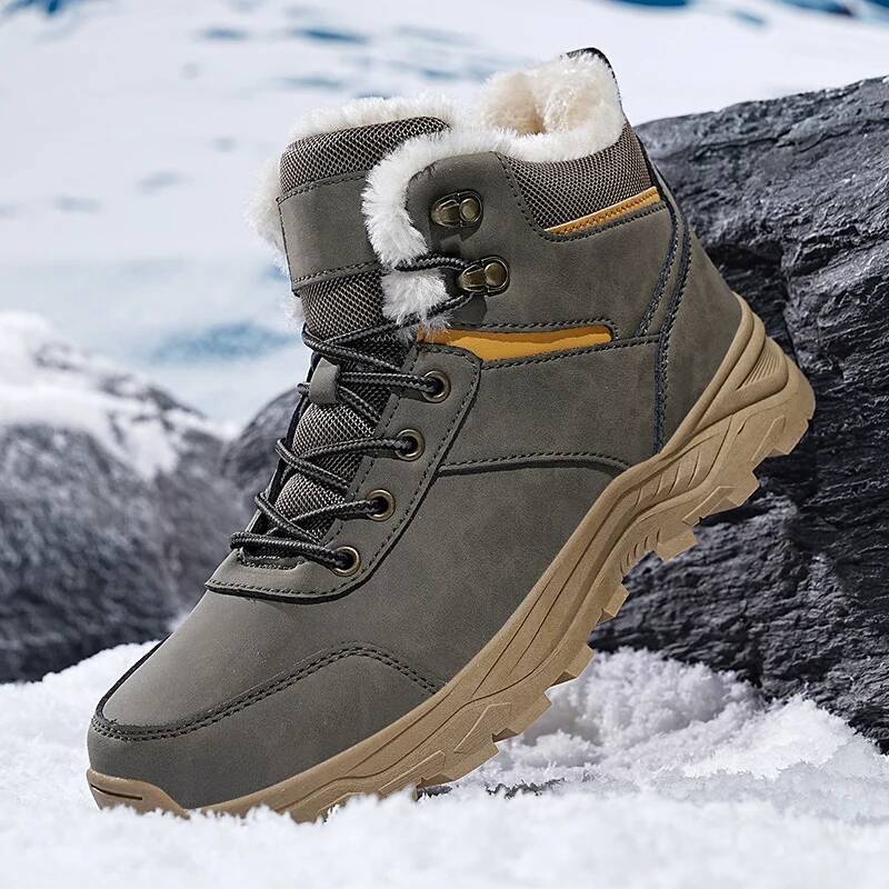 Novas Botas de Neve Masculinas - Outdoor Hunting Fleece avaliação e preço
