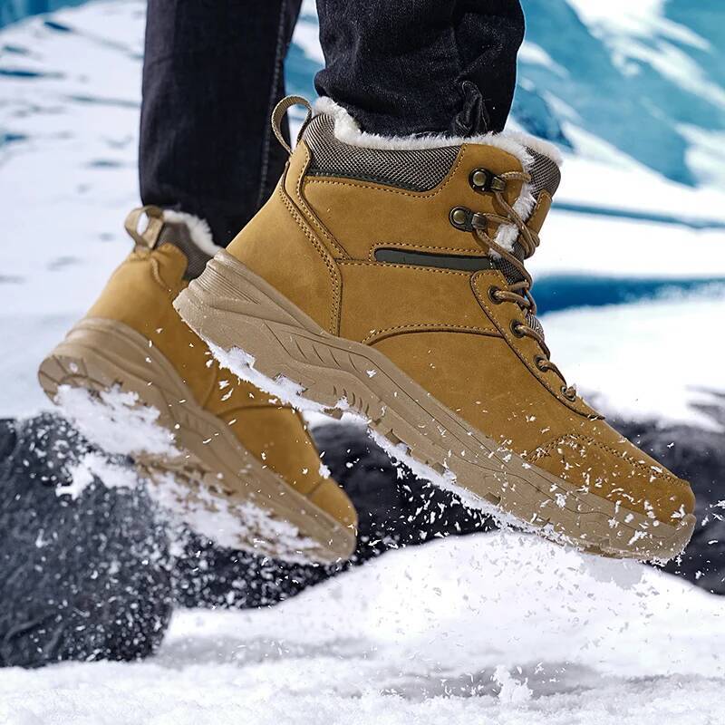 Novas Botas de Neve Masculinas - Outdoor Hunting Fleece avaliação e preço