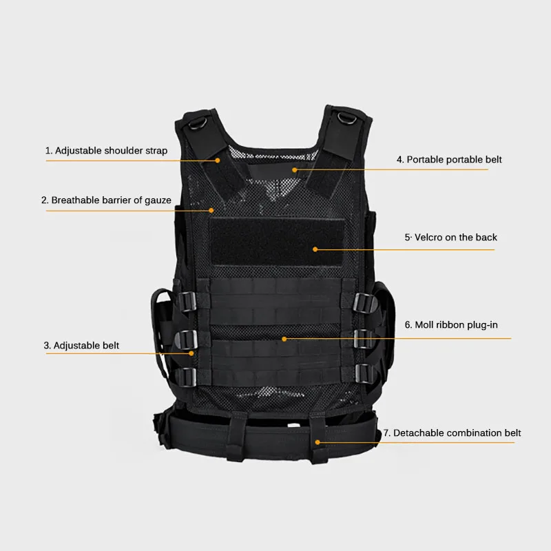 Colete Tático Ajustável Molle  - Outdoor Hunting Fleece avaliação e preço