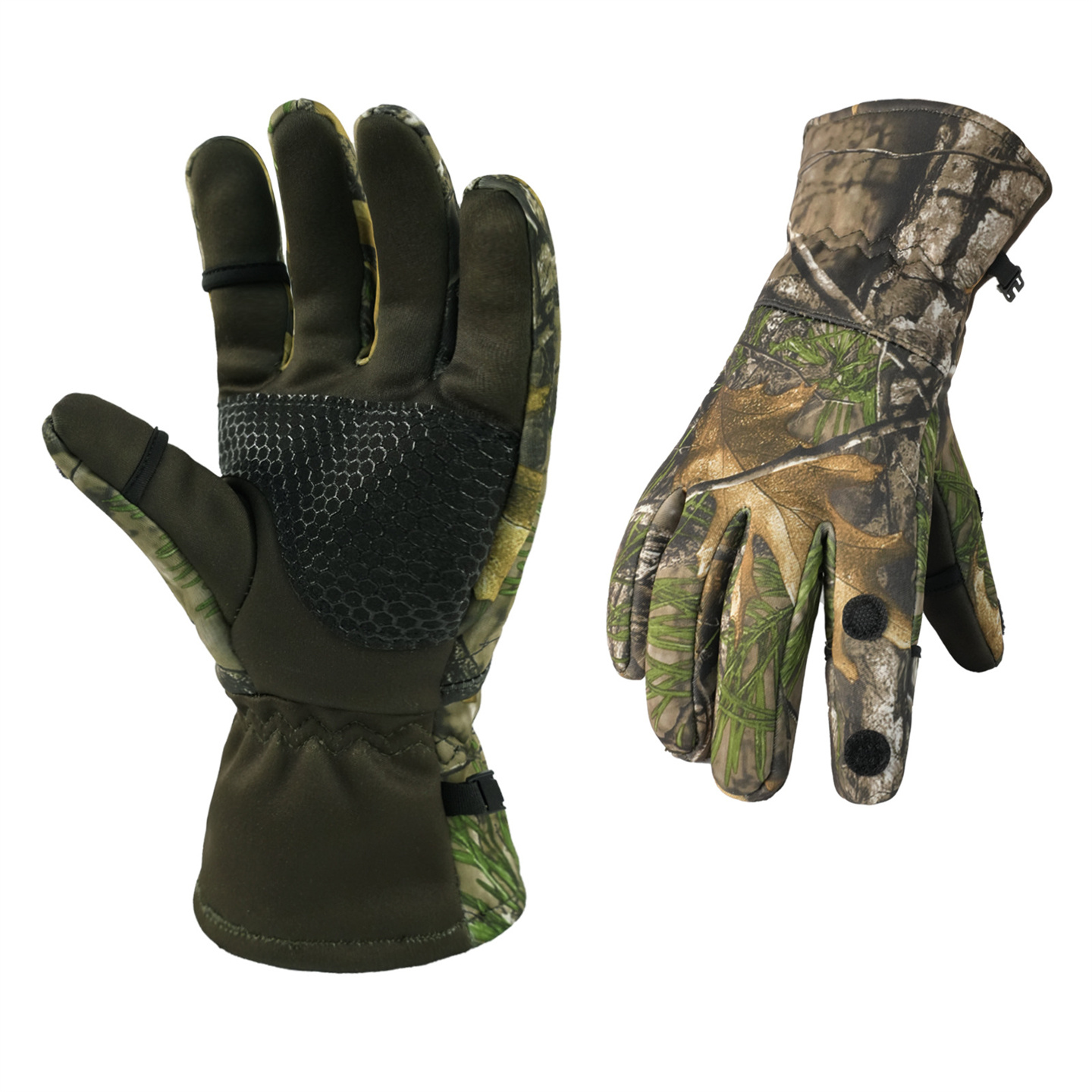 Luvas camufladas de caça biôni - Outdoor Hunting Fleece avaliação e preço