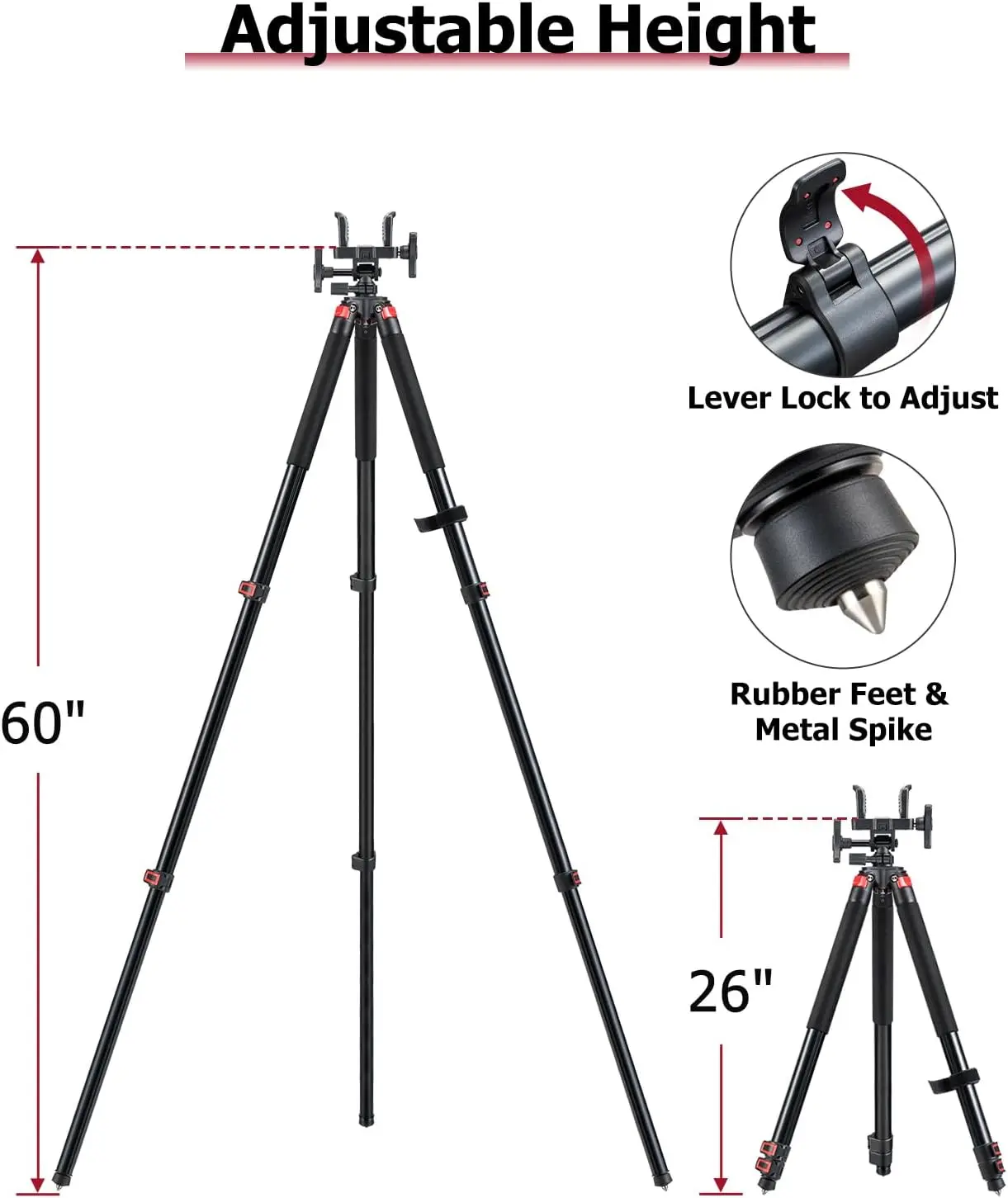Tripé Leve de Fibra de Carbono - Outdoor Hunting Tv avaliação e preço